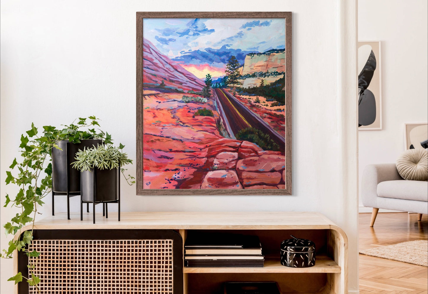 Leaving Zion original painting