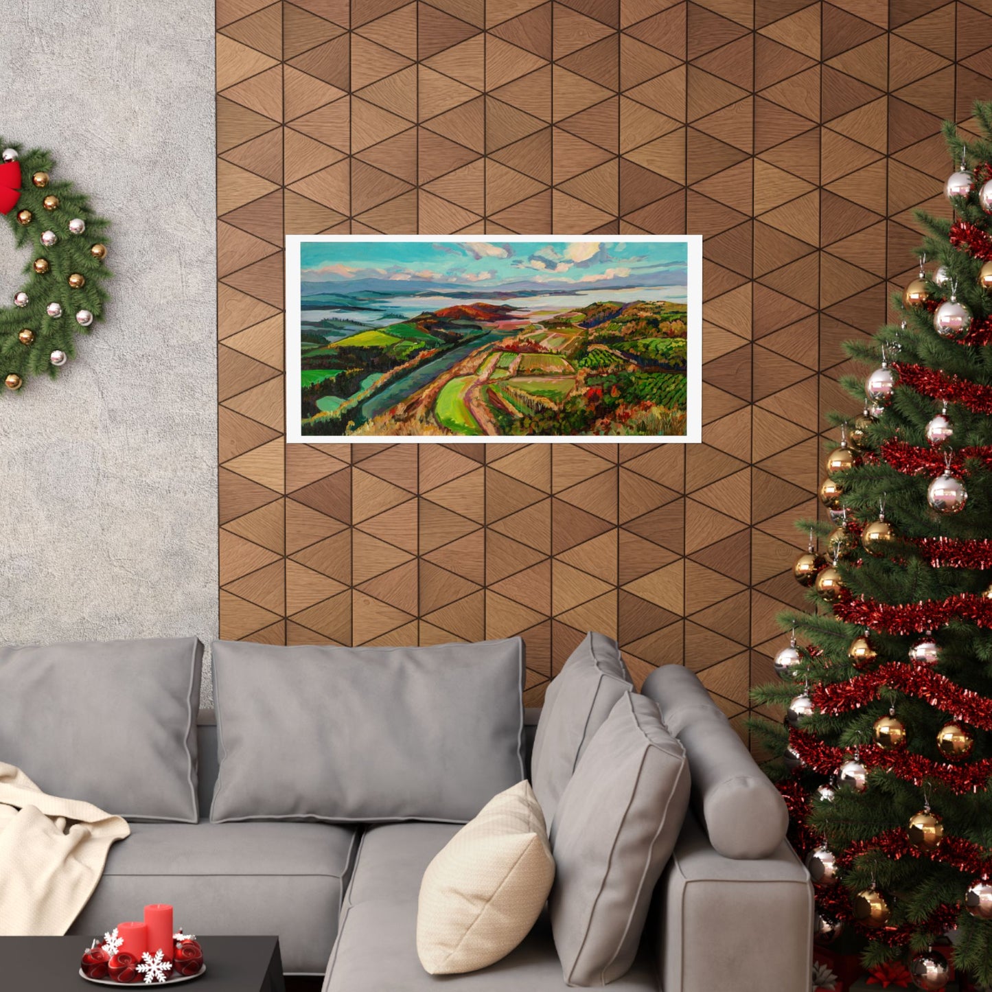 Morning Mist over Tuscany 2—Matte Horizontal Poster Reproduction