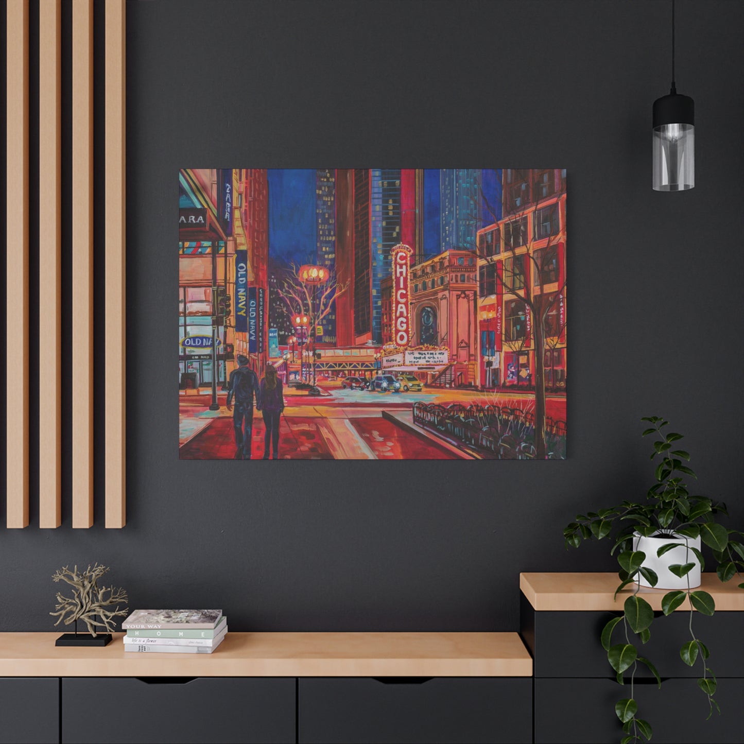 Chicago Theatre—Matte Canvas, Stretched, 1.25"