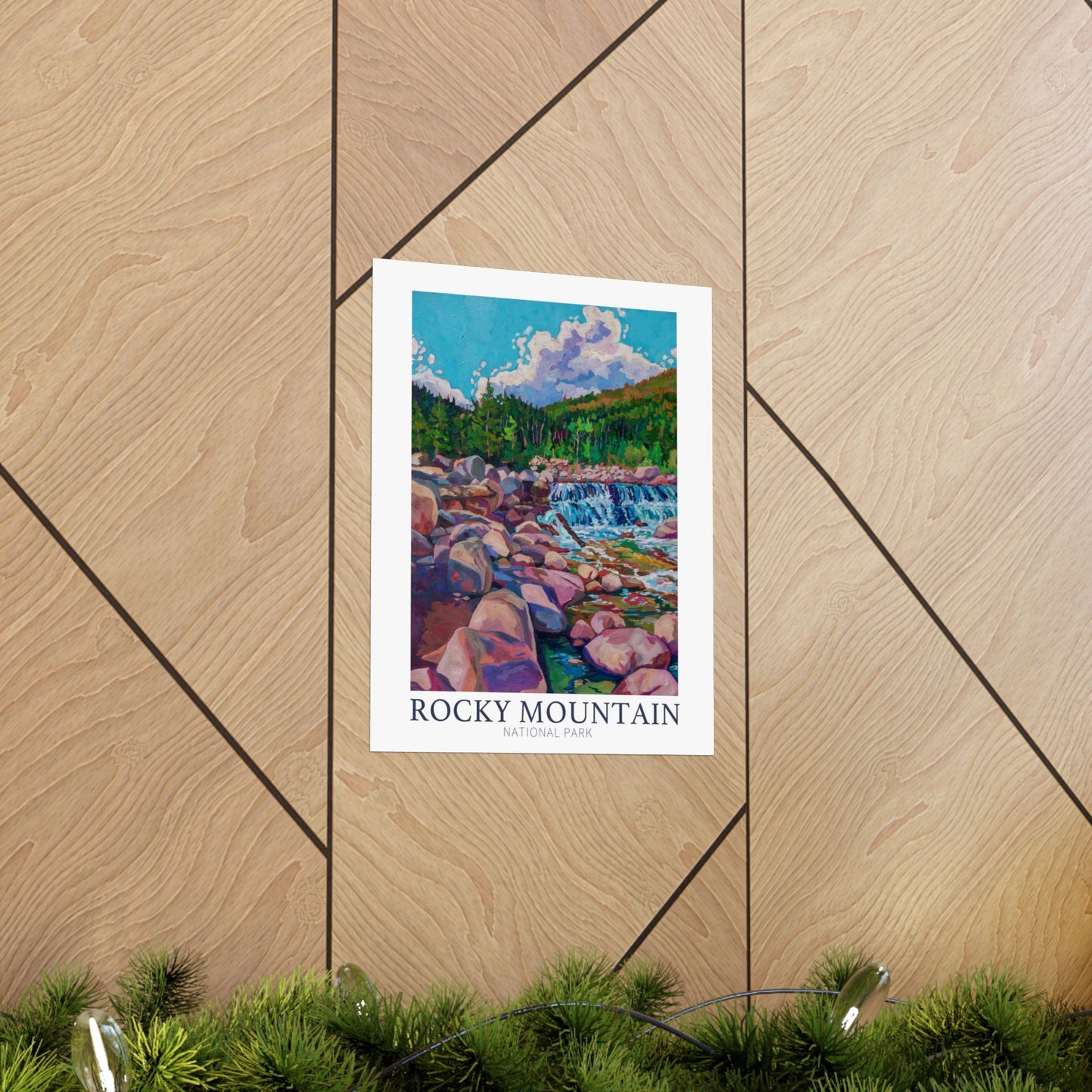 NP-10 | Rocky Mountain National Park fine art print, Colorado outdoor adventure lover souvenir poster, artist Heather Nagy