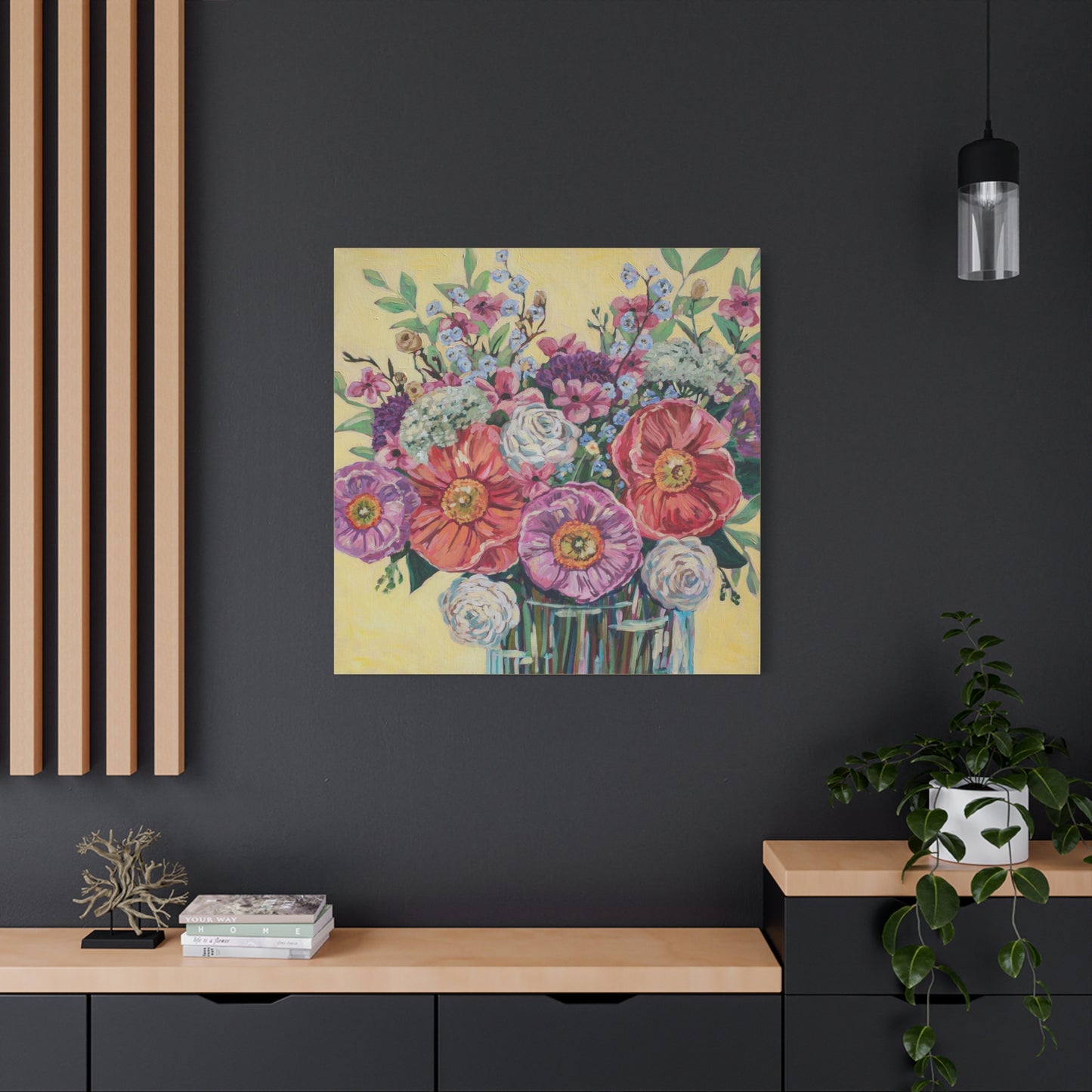 Bright Hibiscus Blooms—Matte Canvas, Stretched, 1.25"
