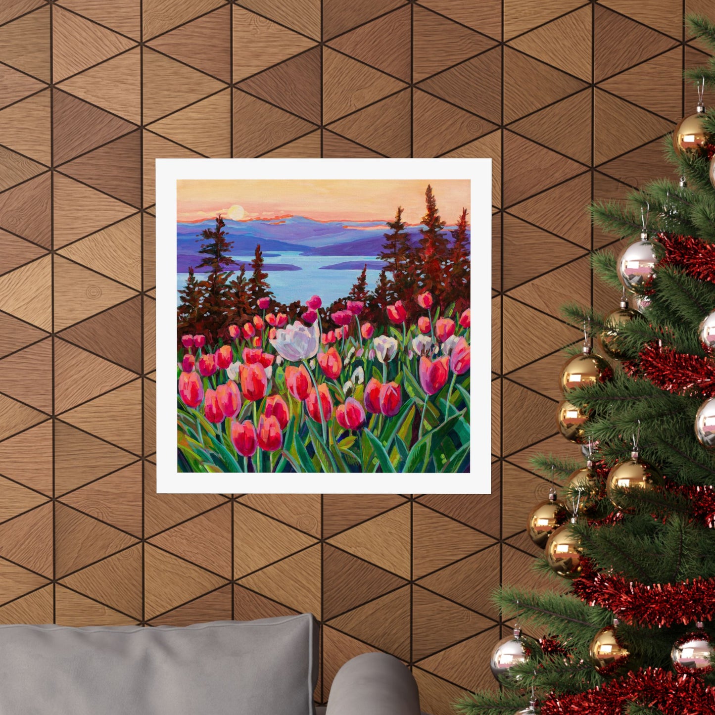 Wonder garden series- Tulips— Matte Paper Poster Reproduction