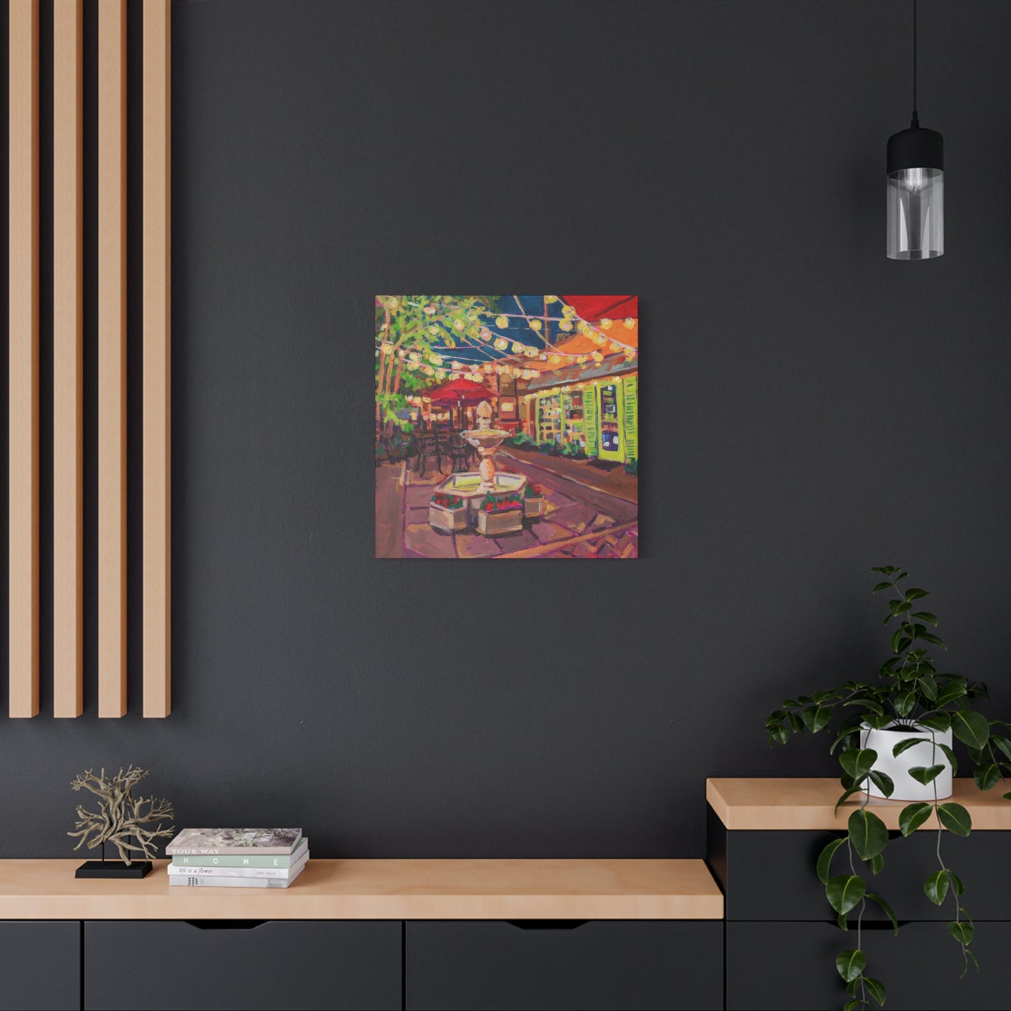 Winter Park Nightlife 2—Matte Canvas, Stretched, 1.25"