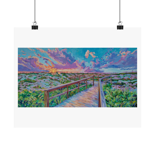St Augustine Sunrise —Matte Horizontal Poster Reproduction