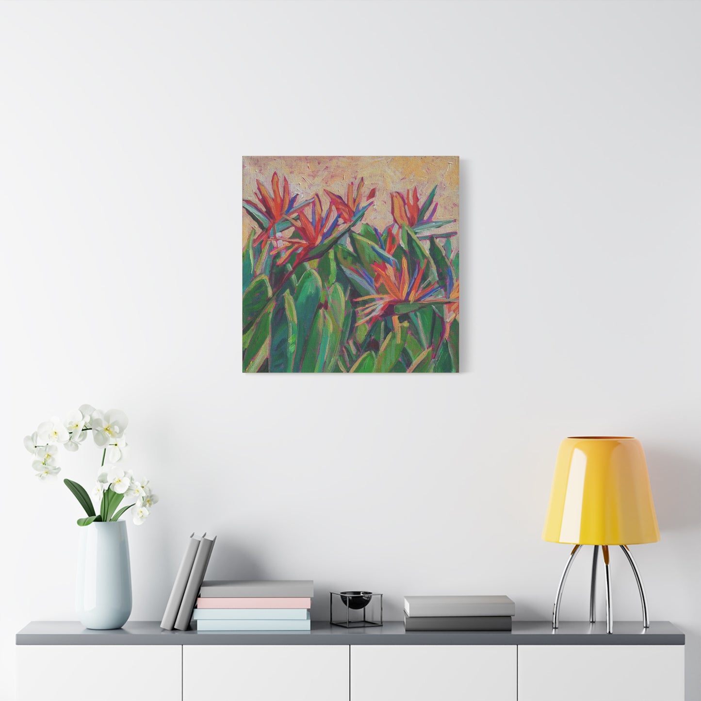 Bird of Paradise Floral —Matte Canvas, Stretched, 1.25"