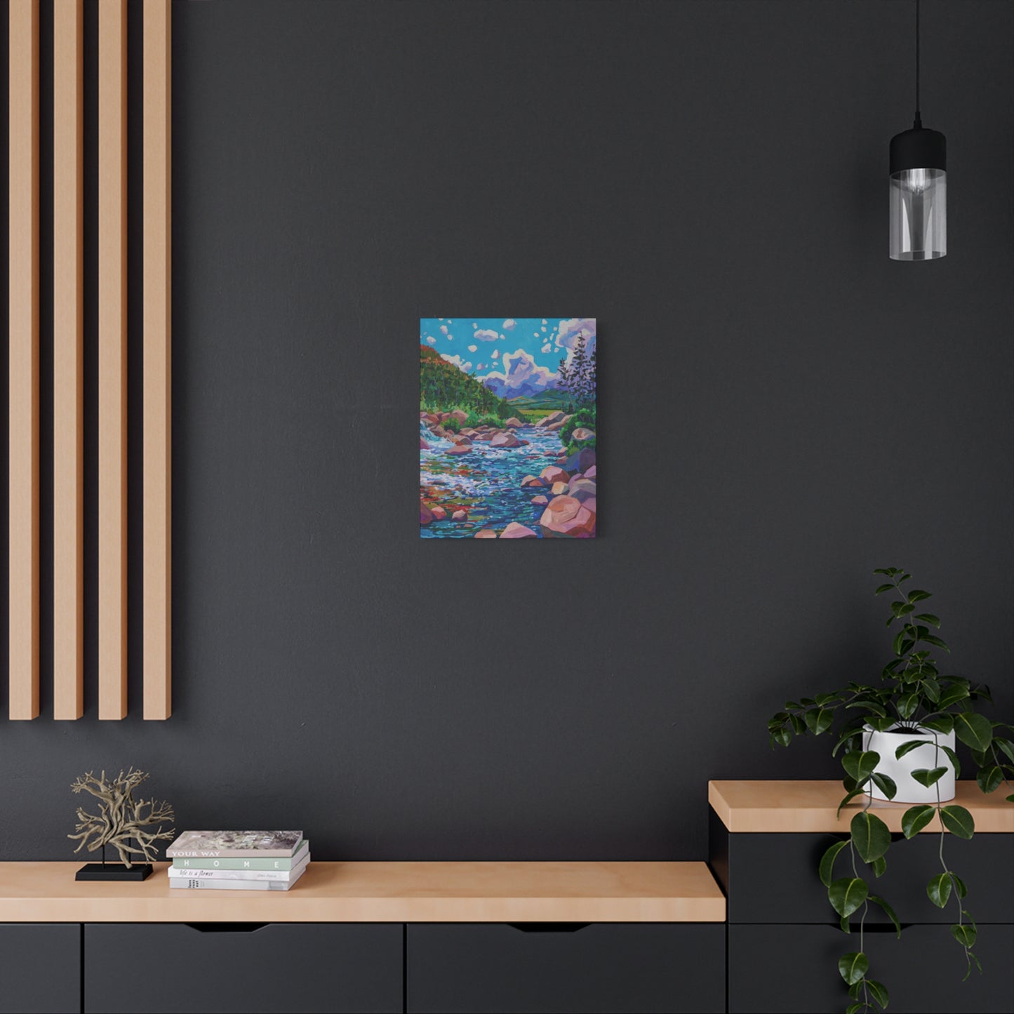 Alpine Falls Left—Matte Canvas, Stretched, 1.25"