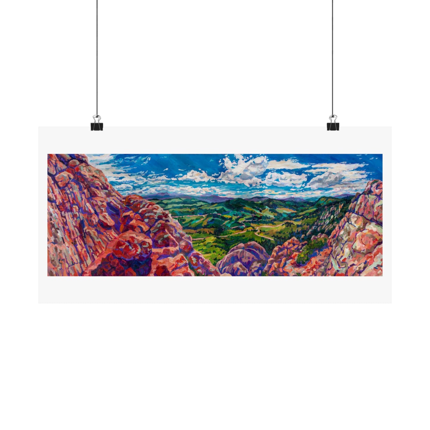 Foothills from Horsetooth Colorado—Matte Horizontal Poster Reproduction
