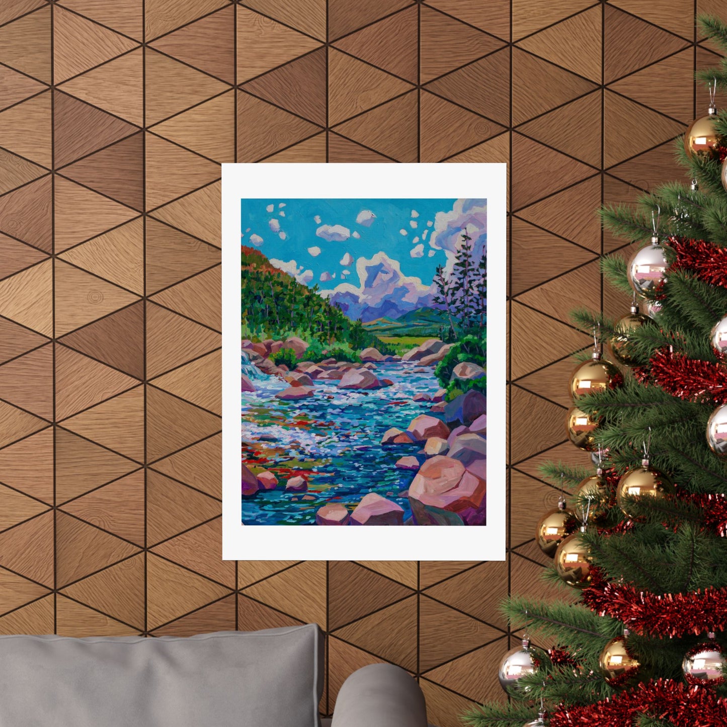Alpine Falls right— Fine Art Matte Paper Reproduction