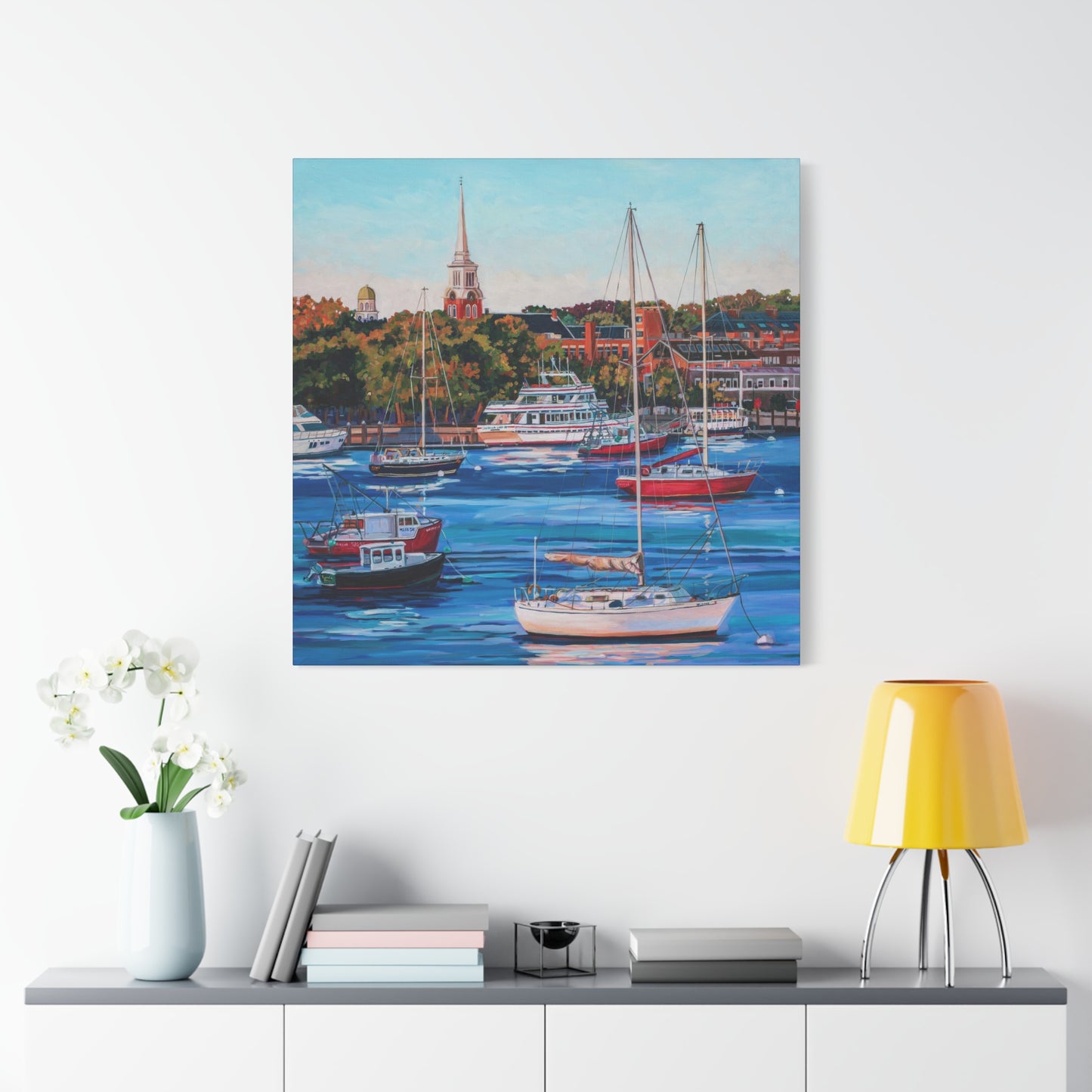 Newburyport Harbor —Matte Canvas, Stretched, 1.25"