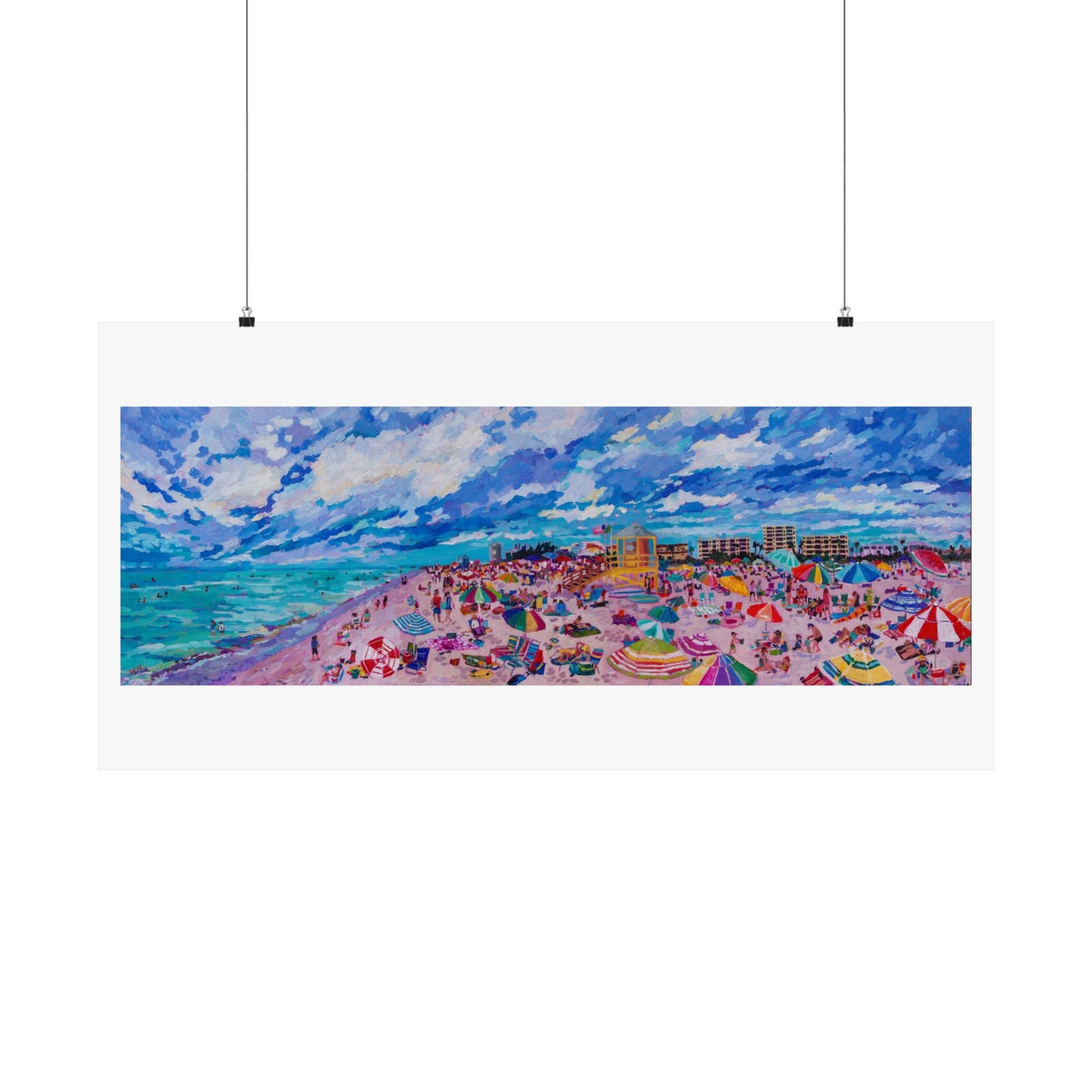 Busy Relaxing—Matte Horizontal Poster Reproduction