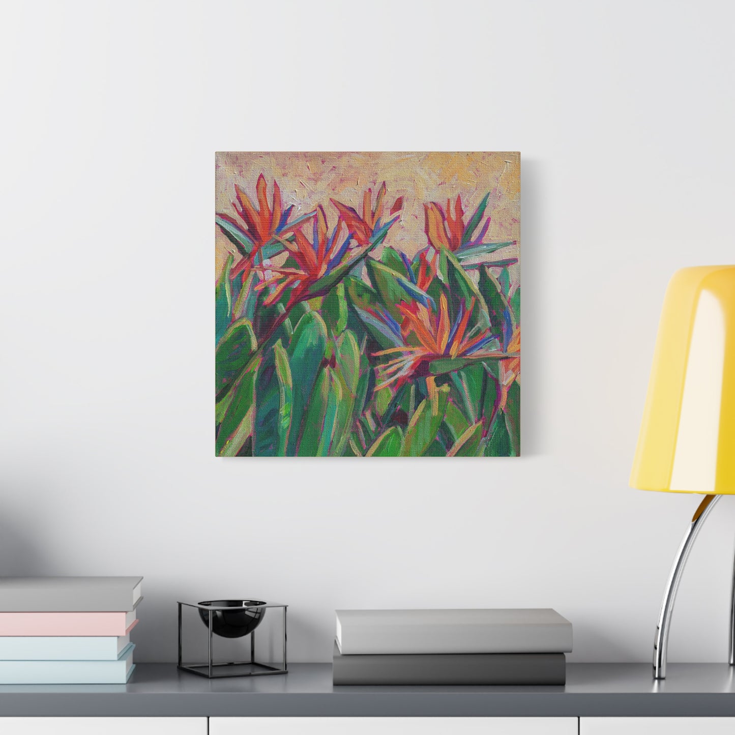 Bird of Paradise Floral —Matte Canvas, Stretched, 1.25"