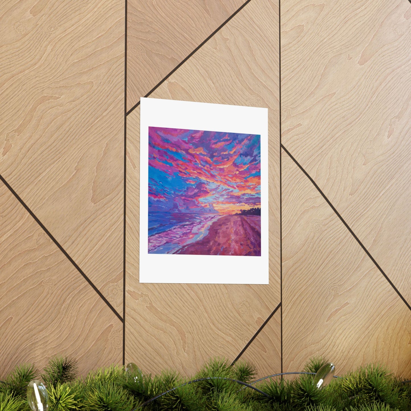 Sanibel Island Sunset— Matte Paper Poster Reproduction