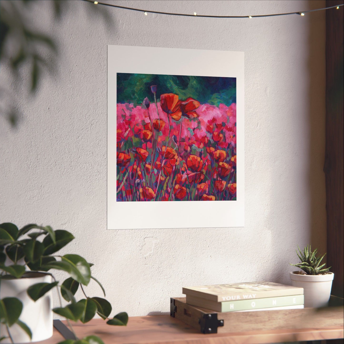 Poppies Floral— Matte Paper Poster Reproduction