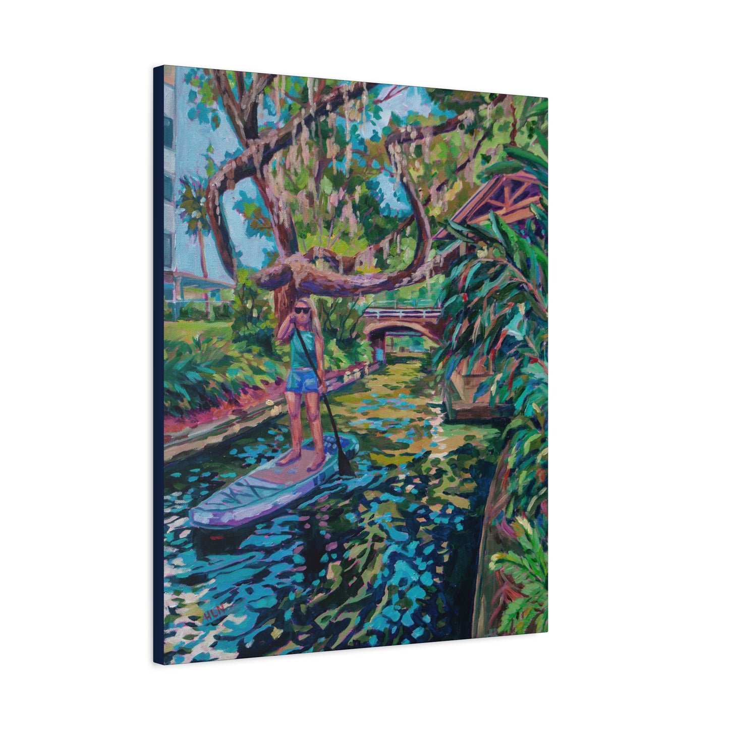 Paddling through the canals, Winter Park—Matte Canvas, Stretched, 1.25"