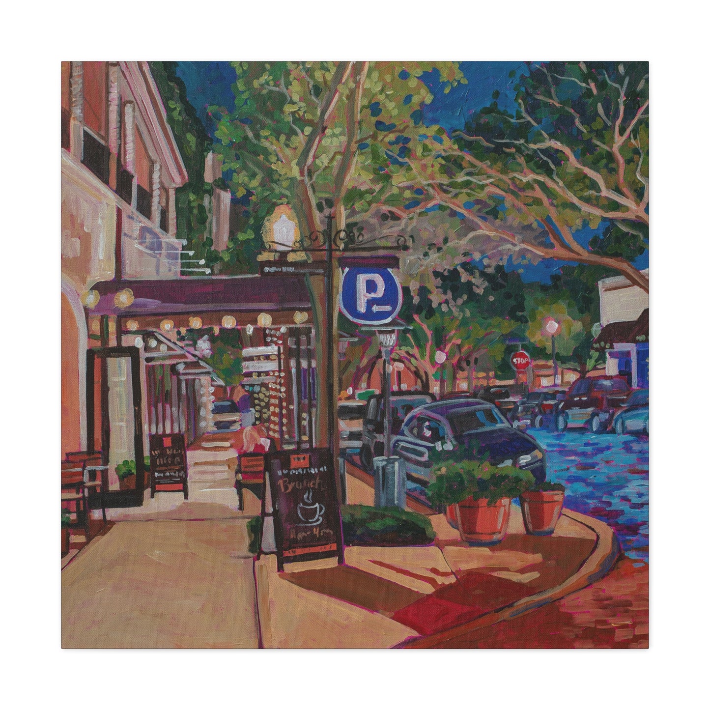 Winter Park Nightlife 6—Matte Canvas, Stretched, 1.25"