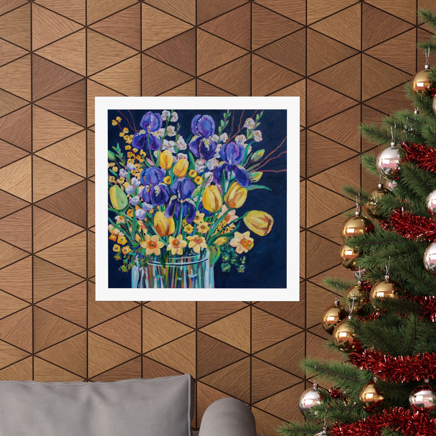 Spring Blooms Still life.— Matte Paper Poster Reproduction