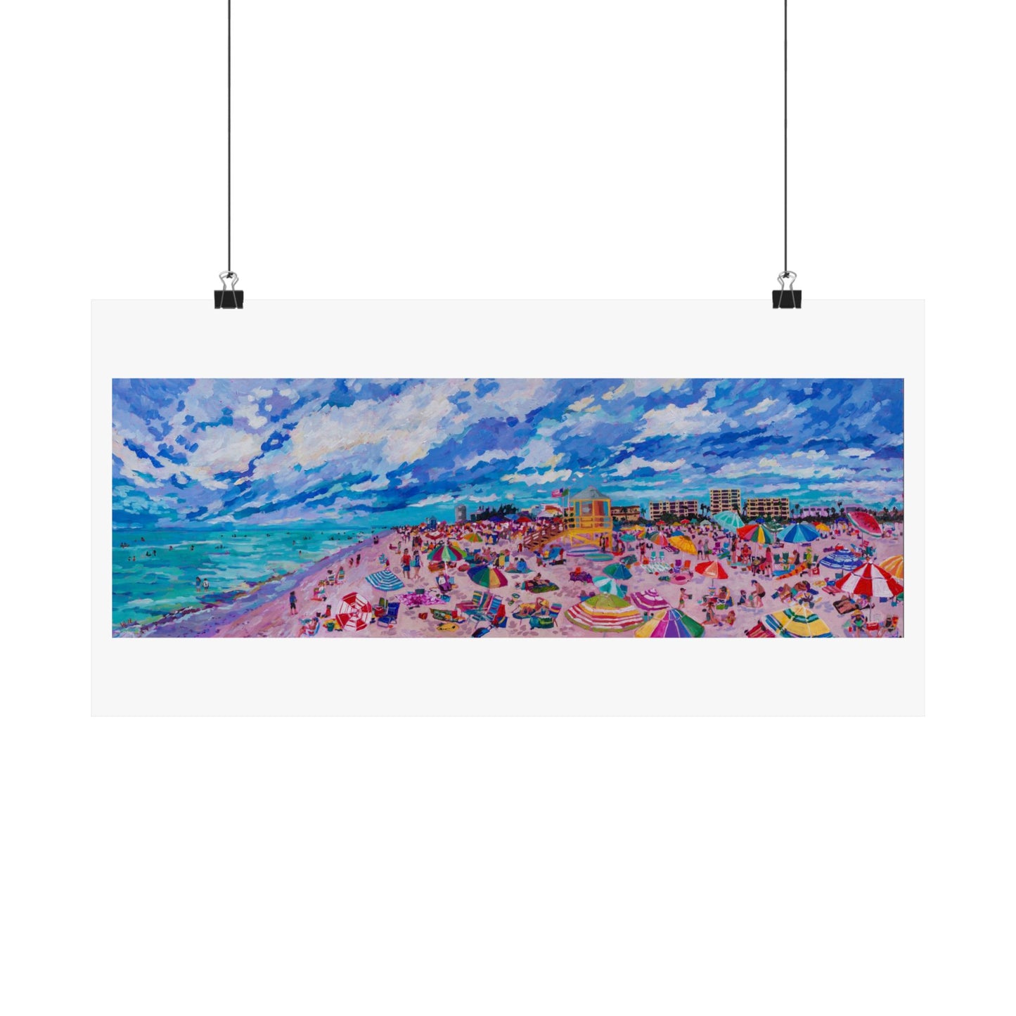 Busy Relaxing—Matte Horizontal Poster Reproduction