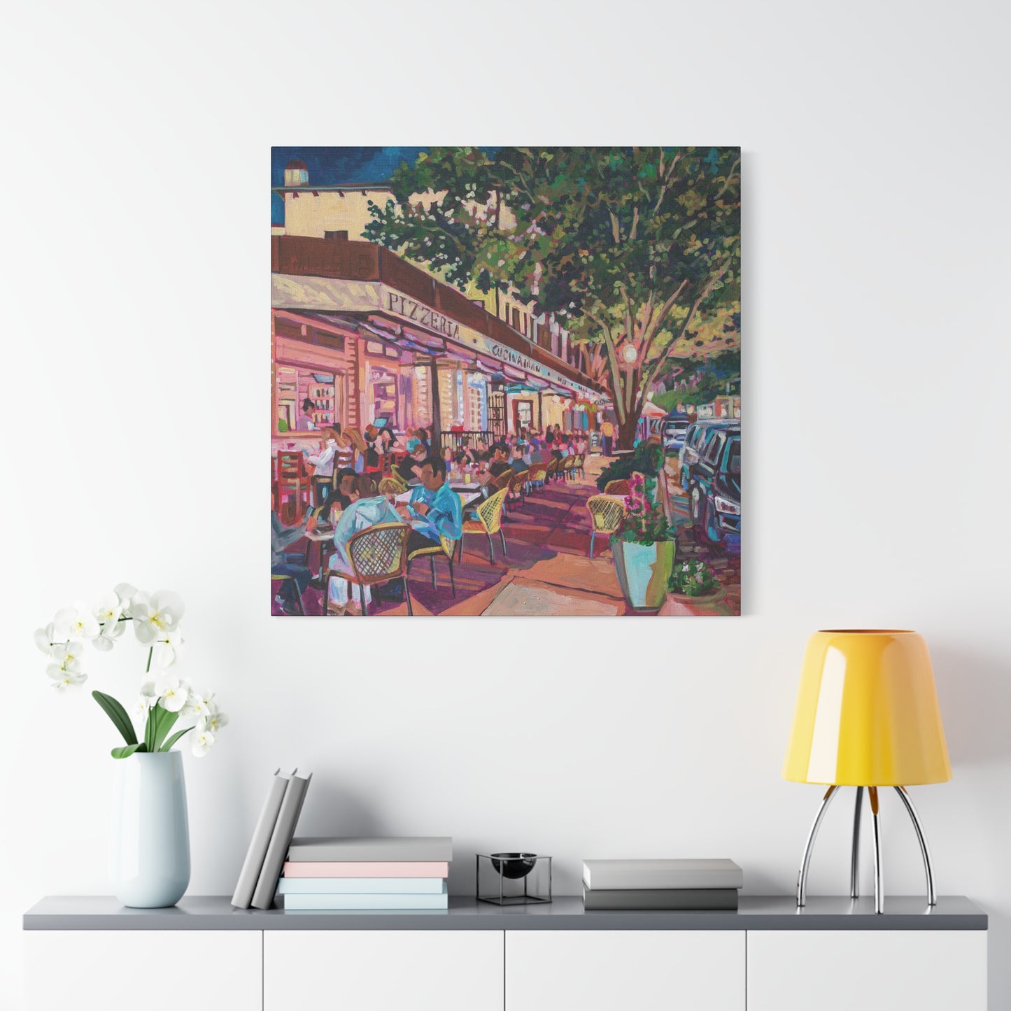 Winter Park Nightlife 7—Matte Canvas, Stretched, 1.25"