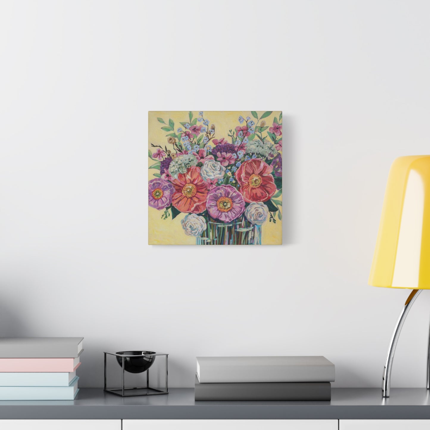 Bright Hibiscus Blooms—Matte Canvas, Stretched, 1.25"