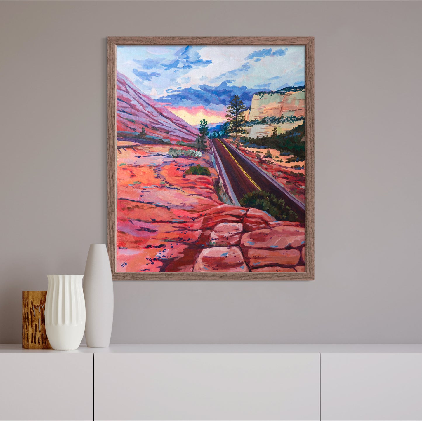 Leaving Zion original painting