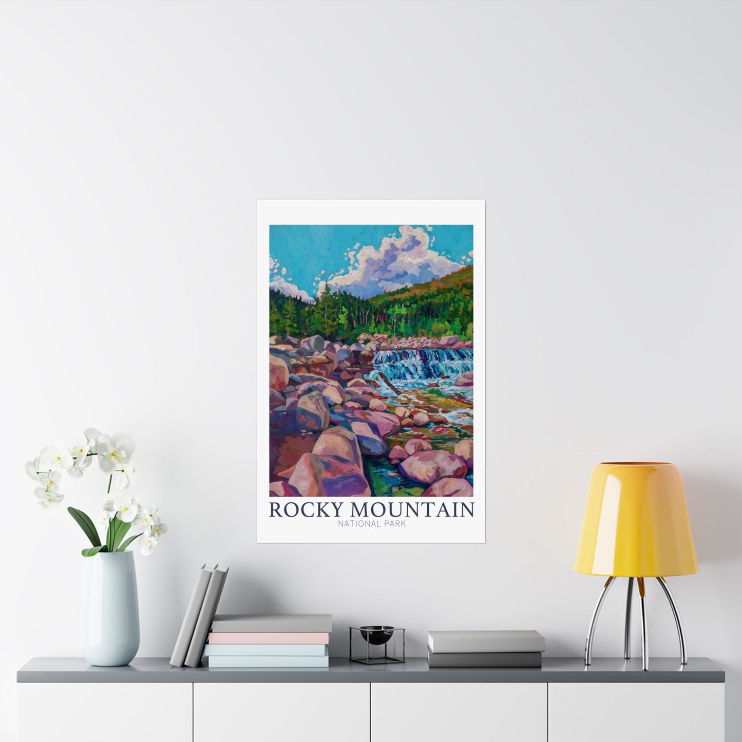 NP-10 | Rocky Mountain National Park fine art print, Colorado outdoor adventure lover souvenir poster, artist Heather Nagy