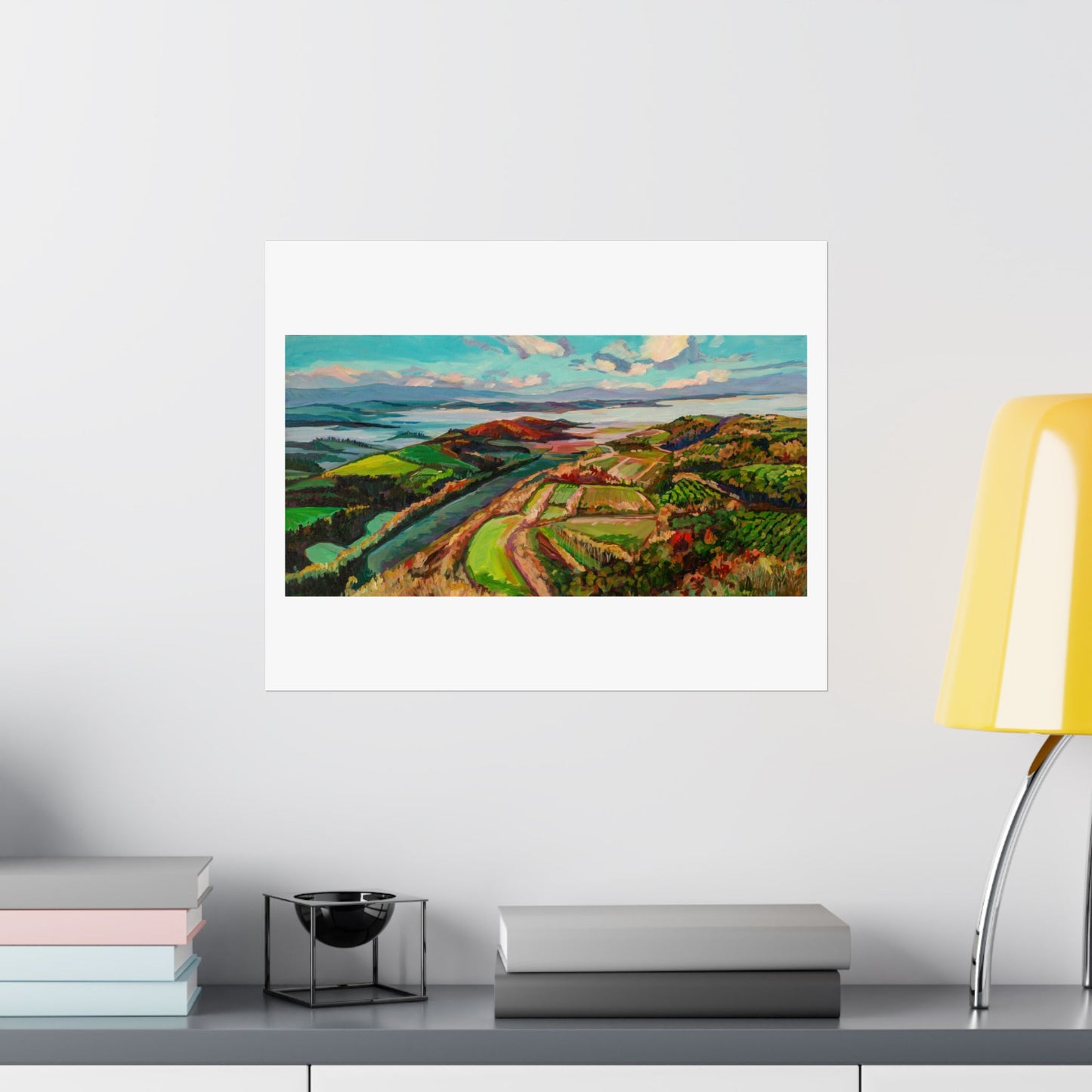 Morning Mist over Tuscany 2—Matte Horizontal Poster Reproduction