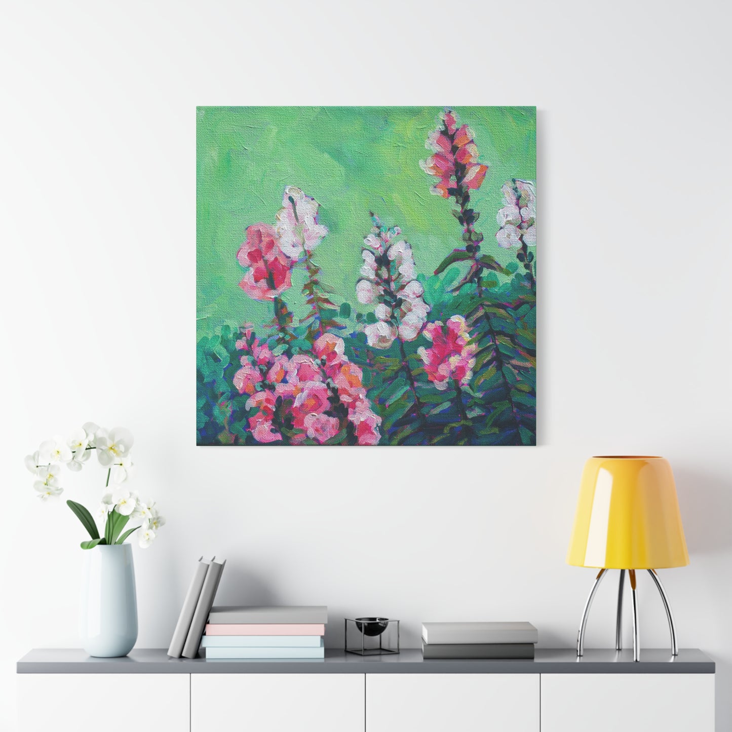 Snapdragons Floral—Matte Canvas, Stretched, 1.25"