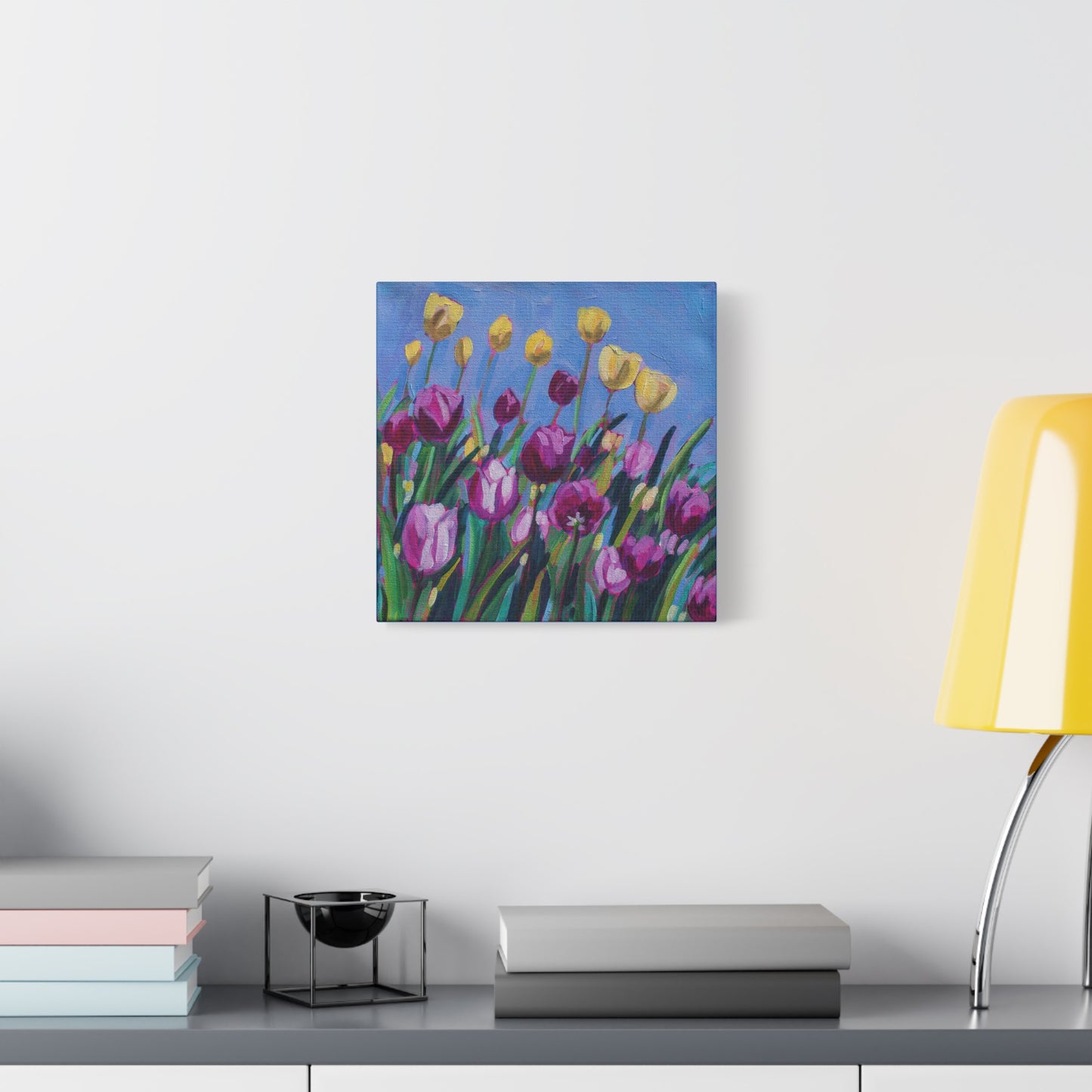 Tulip time floral—Matte Canvas, Stretched, 1.25"