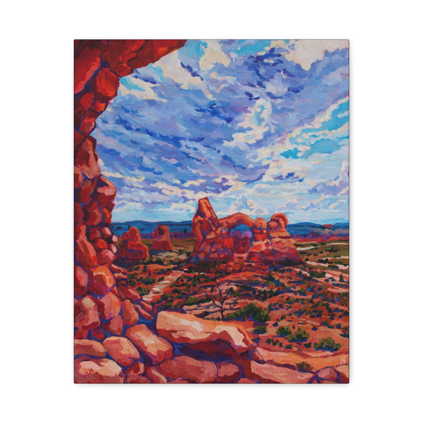 Turret Arch from North Window—Matte Canvas, Stretched, 1.25"