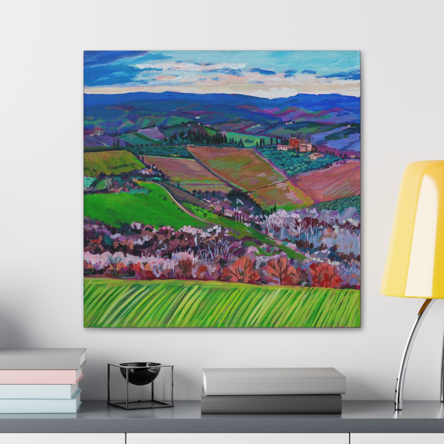xxRolling Tuscan farmland, Italy-Right Panel— Gallery Wrapped Canvas Reproduction