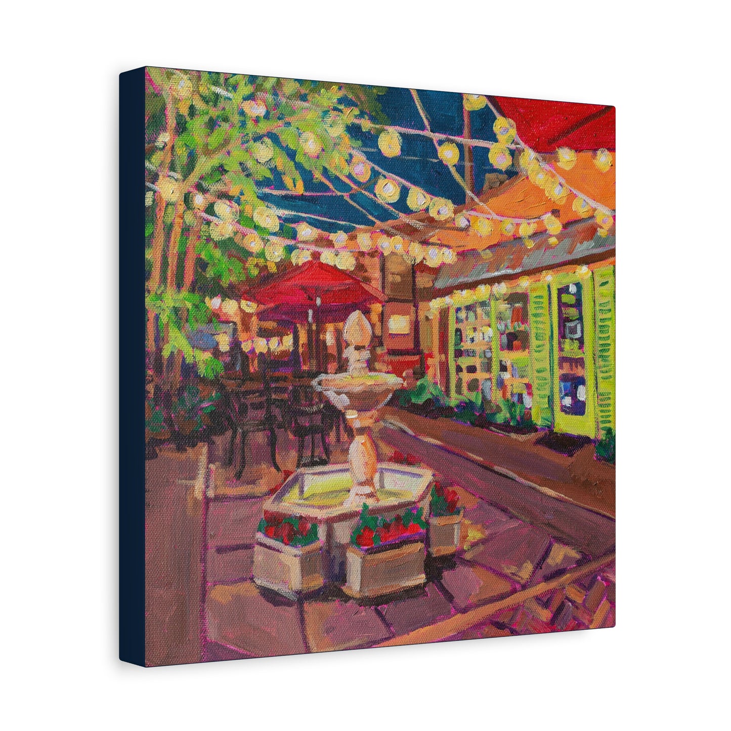 Winter Park Nightlife 2—Matte Canvas, Stretched, 1.25"