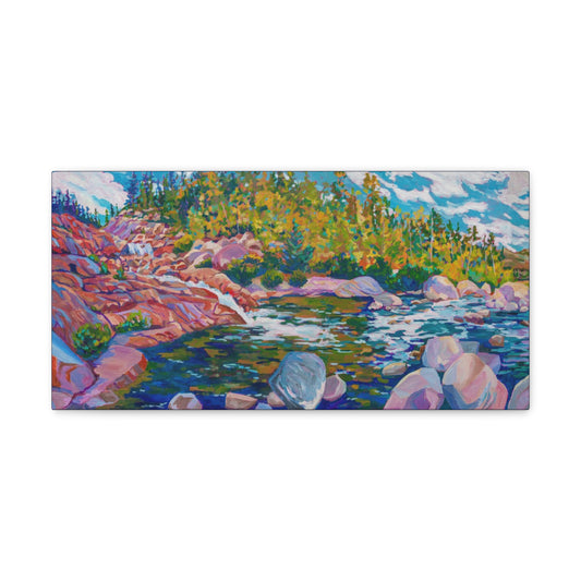 Alluvial Fan Rocky Mountain National Park— Gallery Wrapped Canvas Reproduction