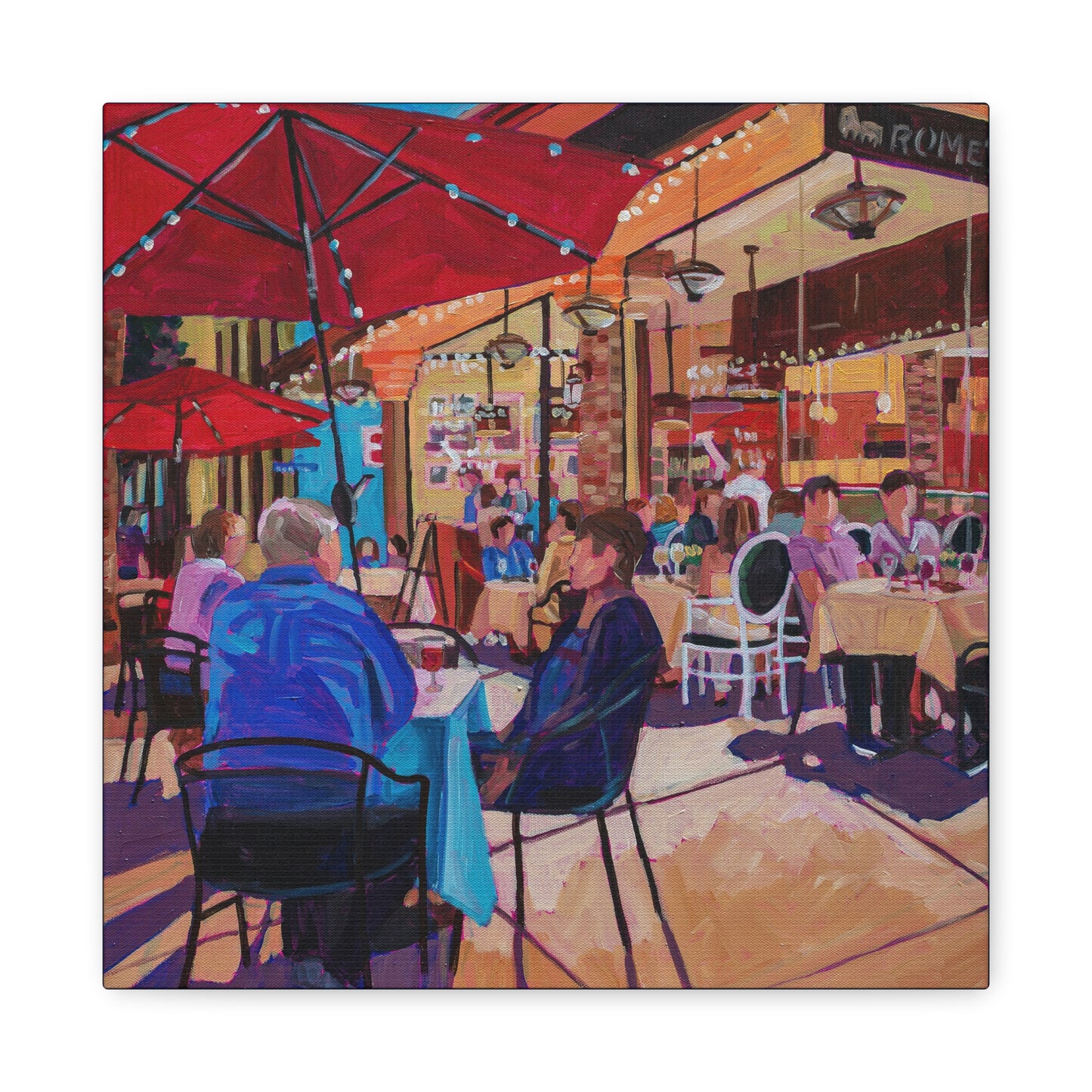Winter Park Nightlife 5—Matte Canvas, Stretched, 1.25"