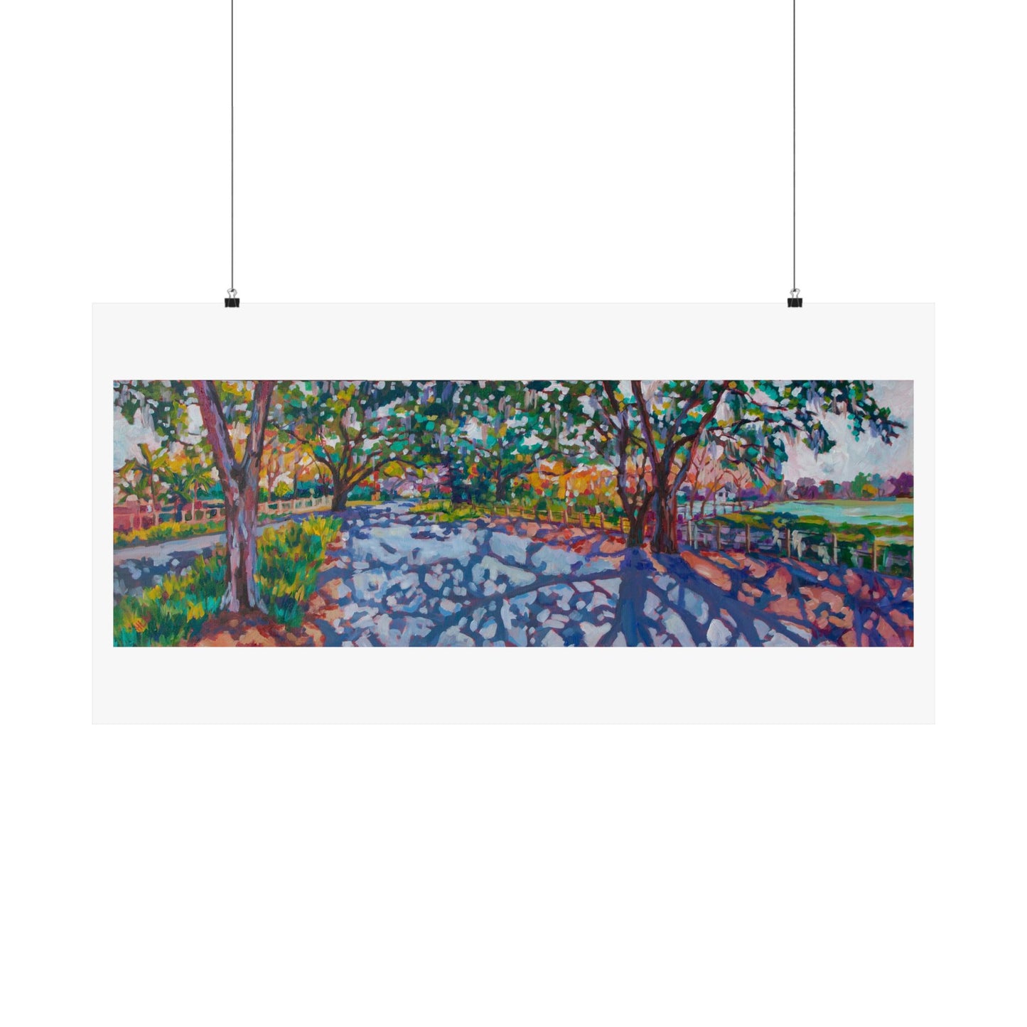 Webbed Shadows—Matte Horizontal Poster Reproduction