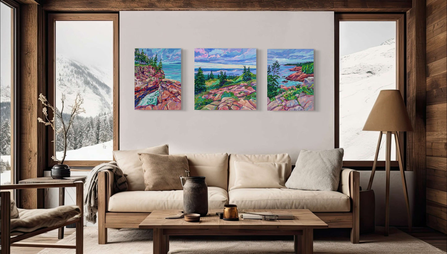 Raven's Nest 2 Acadia Maine original painting