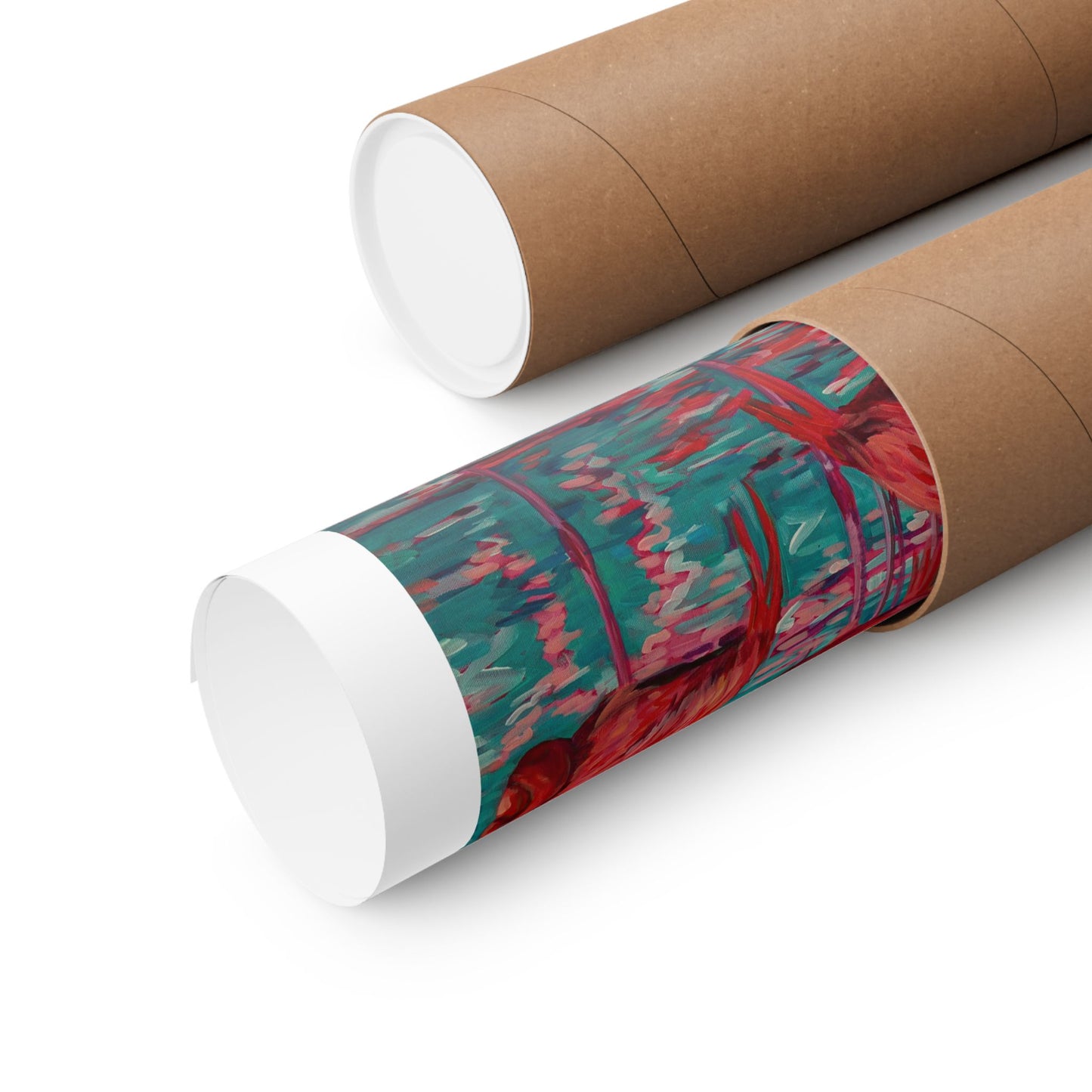Flamboyance of Flamingos— Matte Paper Poster Reproduction