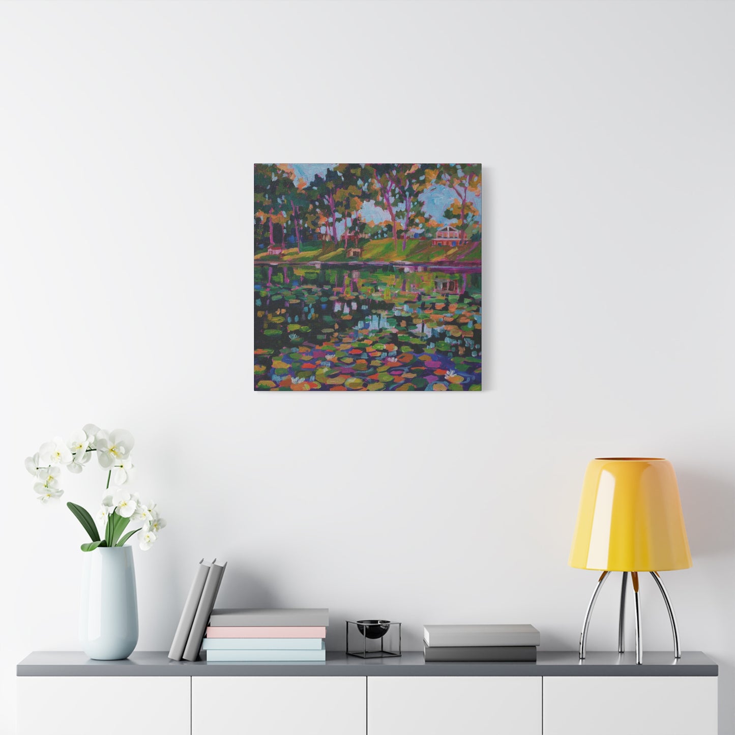 Lily pads on Pine Hill Lake—Matte Canvas, Stretched, 1.25"