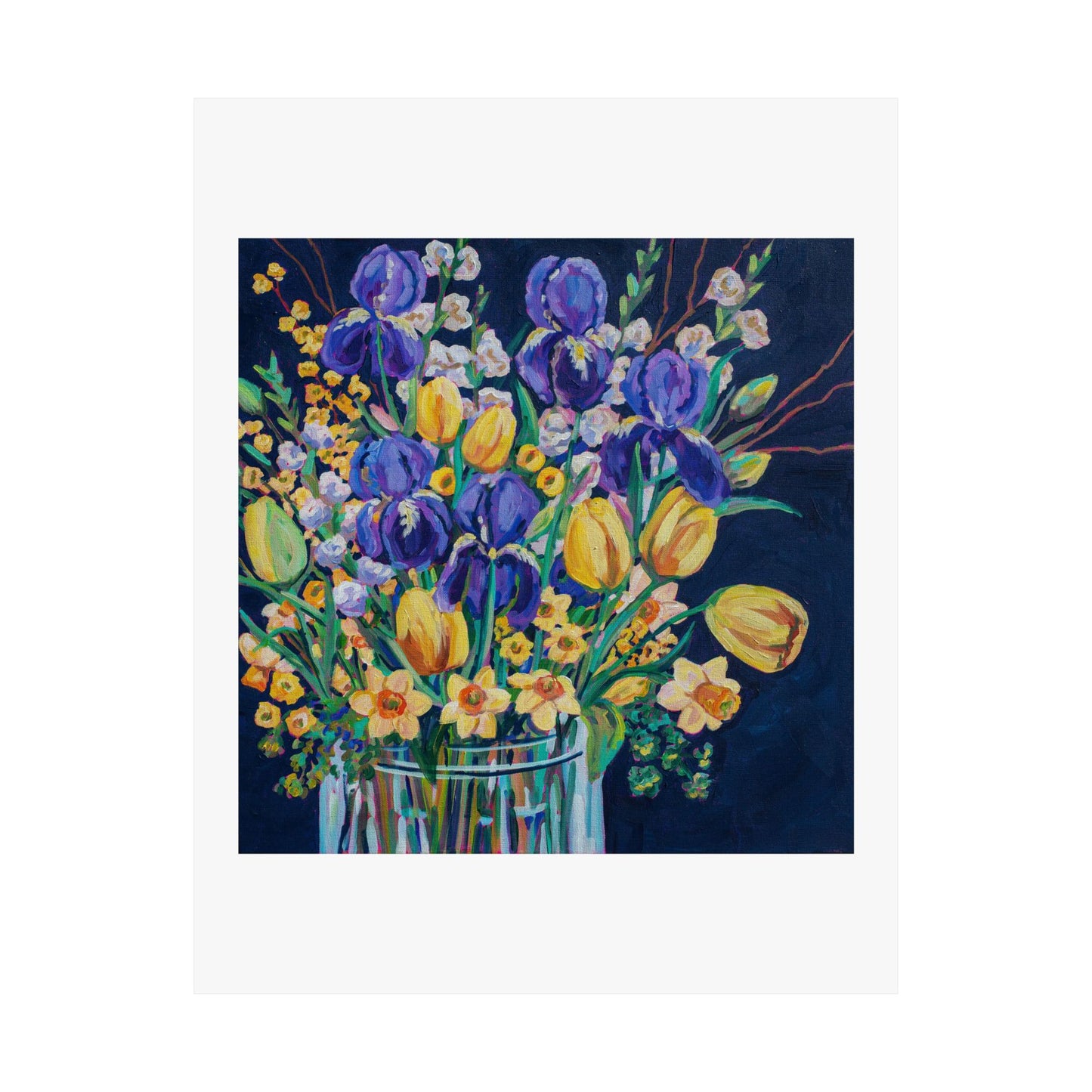 Spring Blooms Still life.— Matte Paper Poster Reproduction