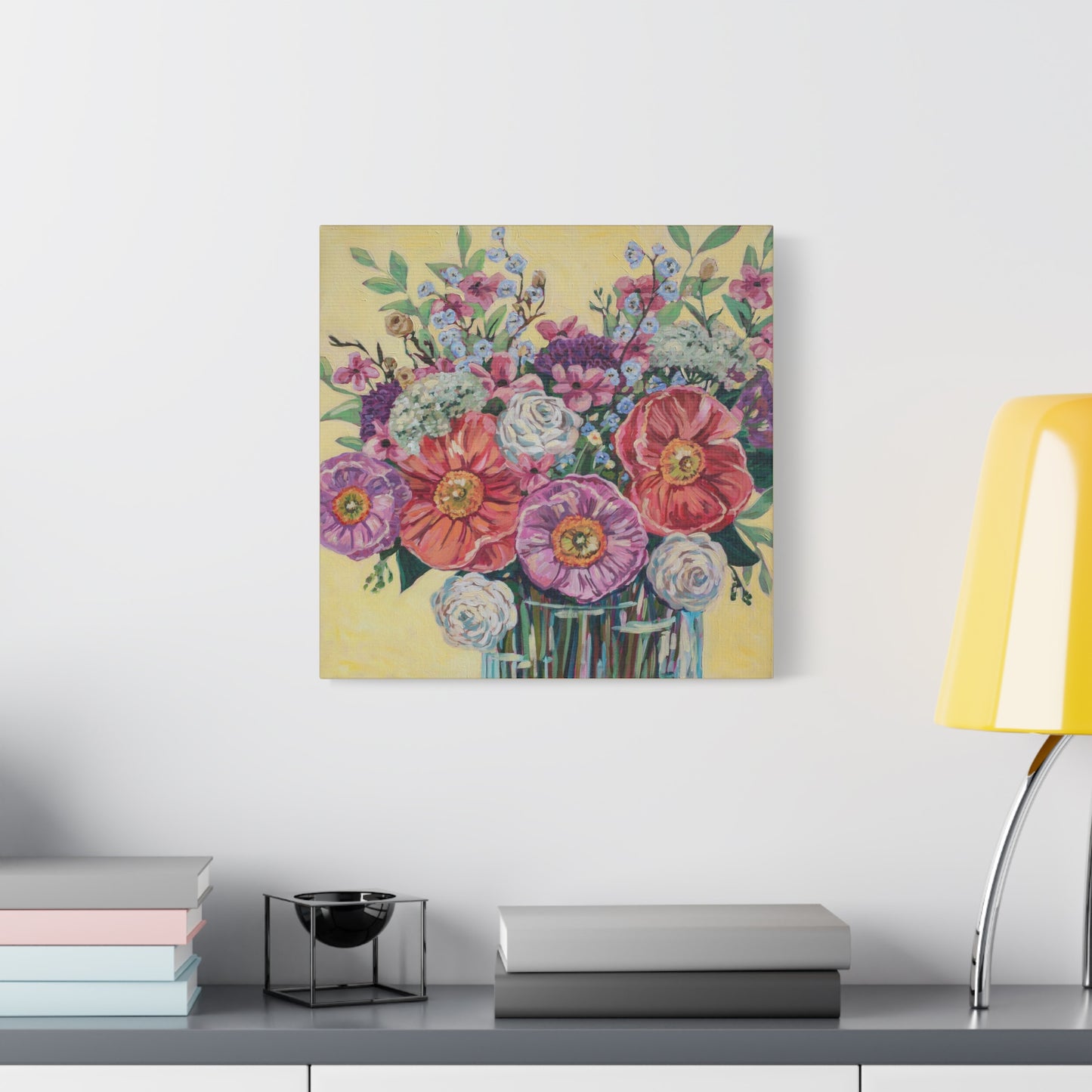 Bright Hibiscus Blooms—Matte Canvas, Stretched, 1.25"