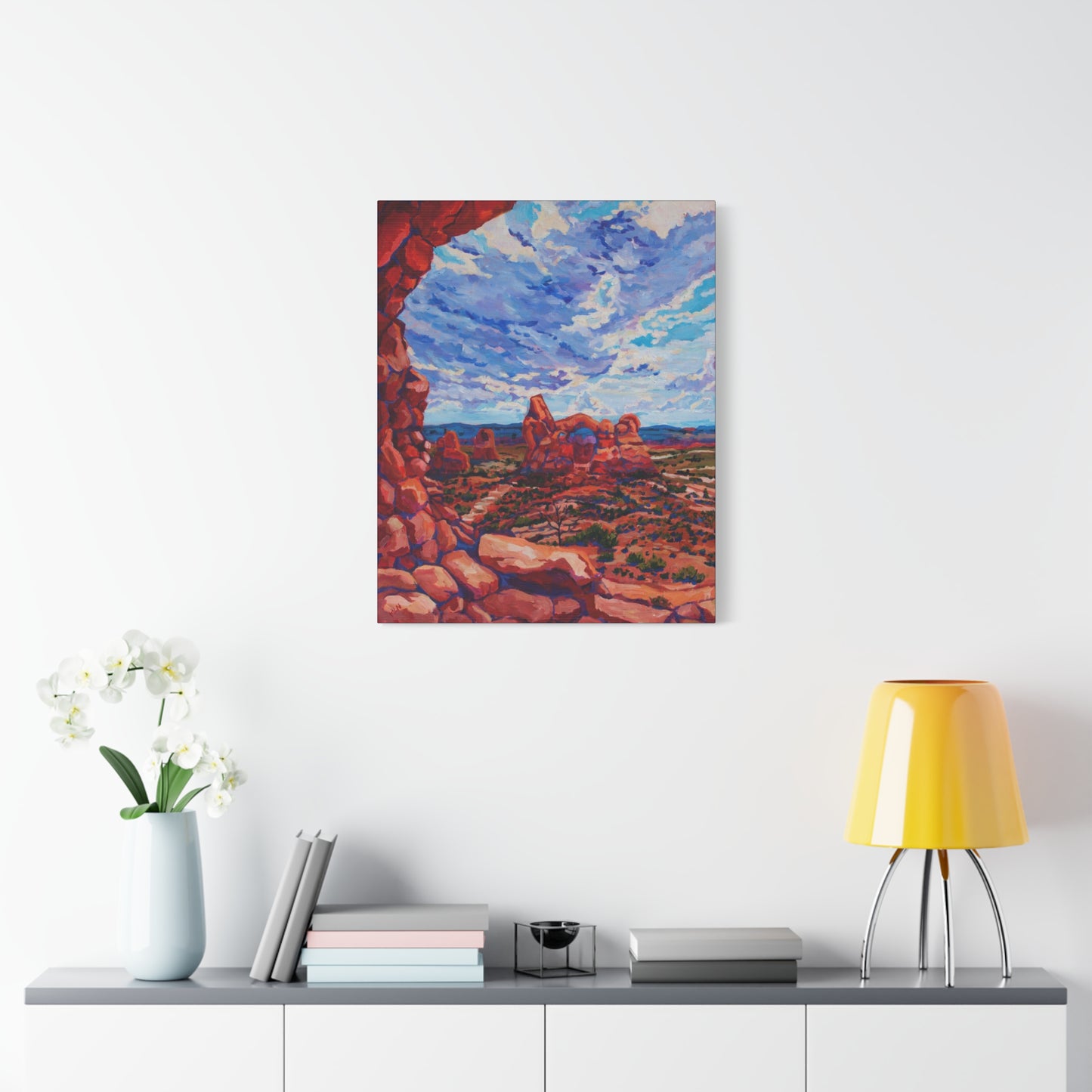 Turret Arch from North Window—Matte Canvas, Stretched, 1.25"