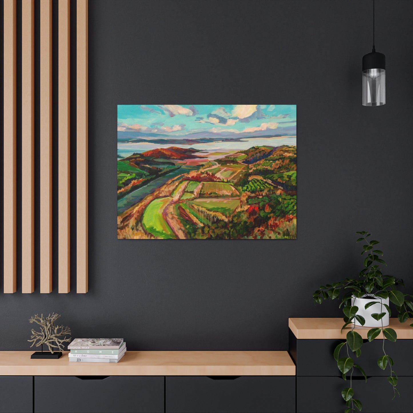 Morning Mist over Tuscany 2— Gallery Wrapped Canvas Reproduction
