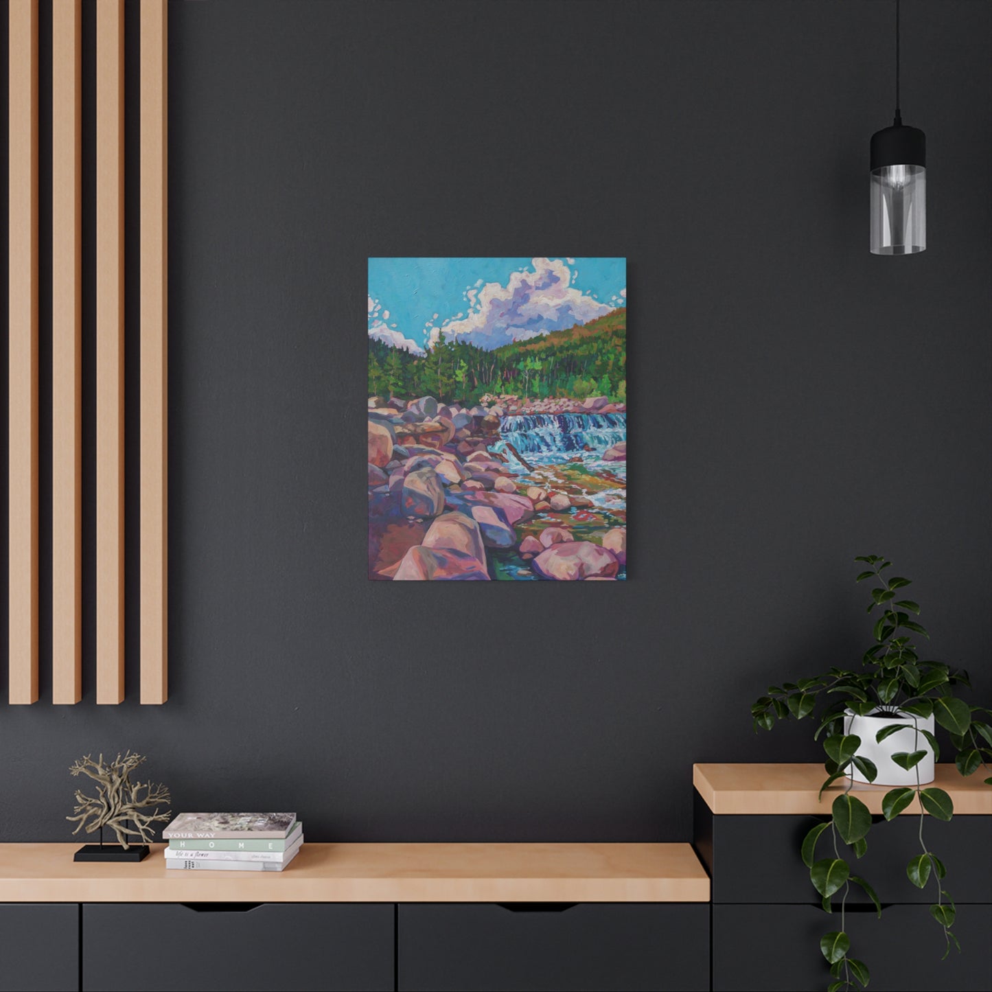 Alpine Falls L—Matte Canvas, Stretched, 1.25"