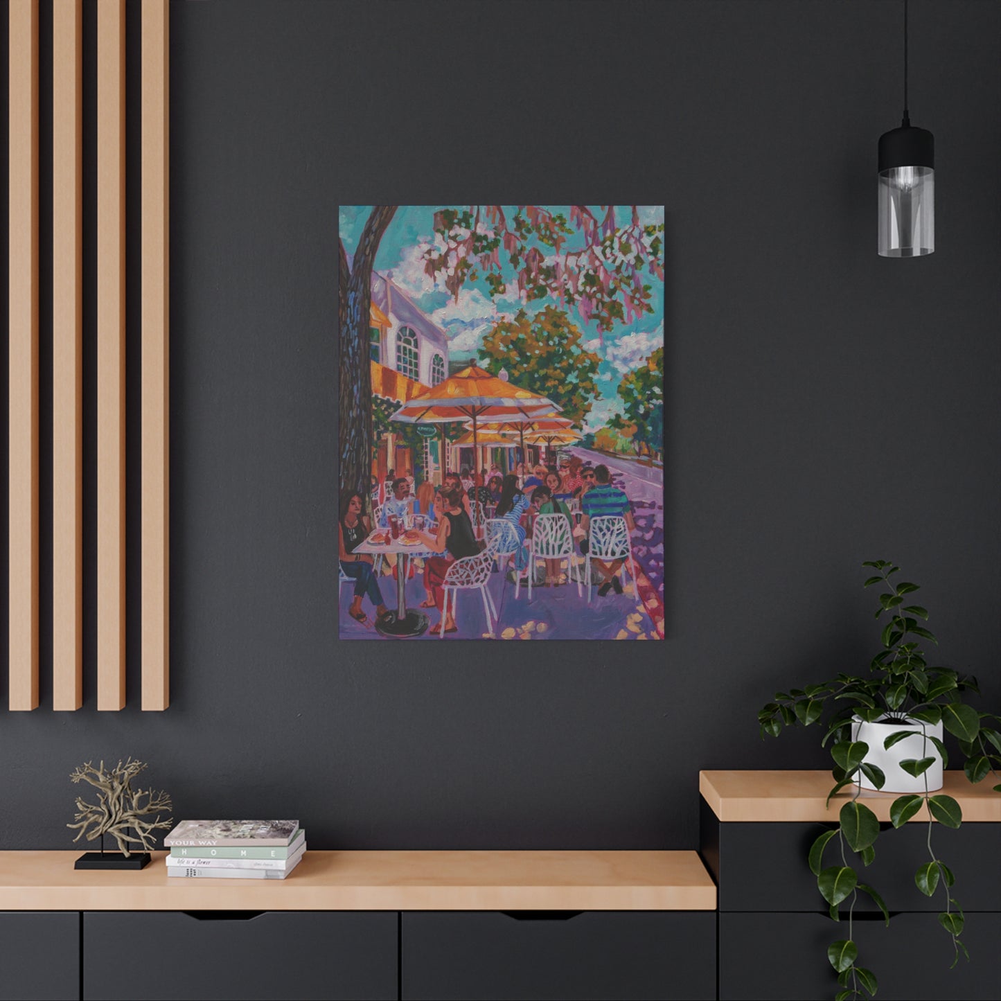 Lunch on Park Ave, Winter Park—Matte Canvas, Stretched, 1.25"
