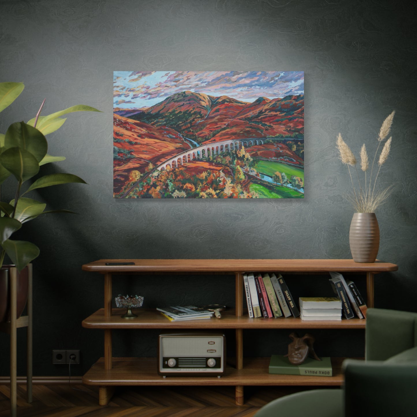 Autumn in Scotland, the Glenfinnan Viaduct —Matte Canvas, Stretched, 1.25"