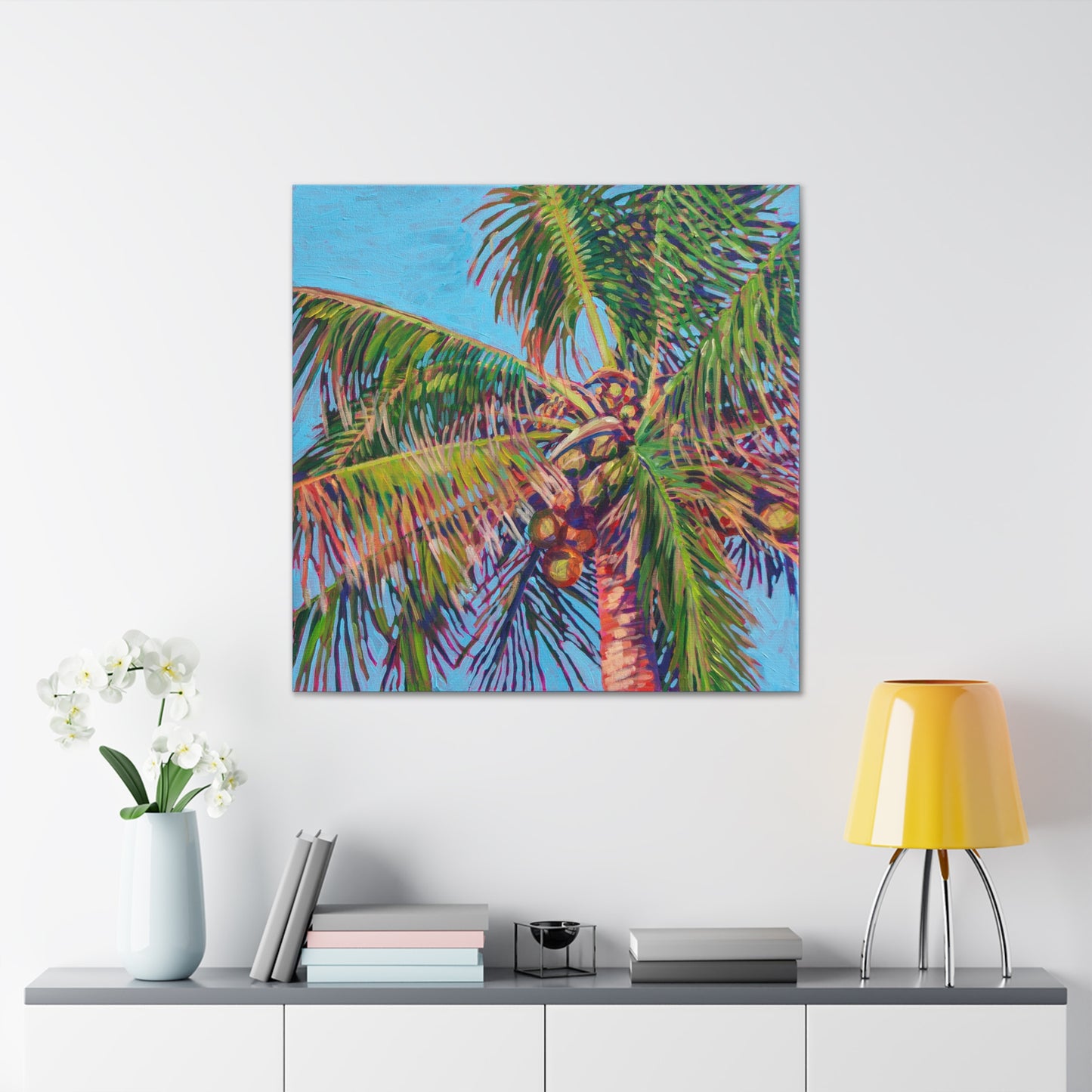 Palm detail #9— Gallery Wrapped Canvas Reproduction