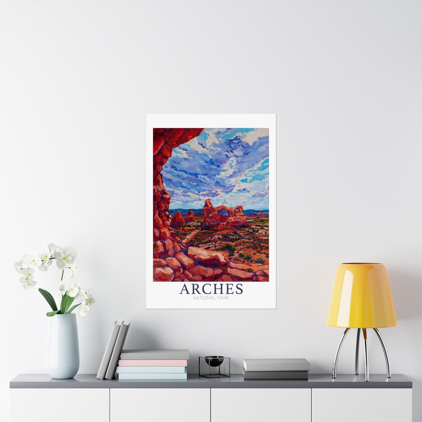 NP-2 | Arches National Park fine art print, Moab Utah, outdoor adventure lover souvenir poster, artist Heather Nagy