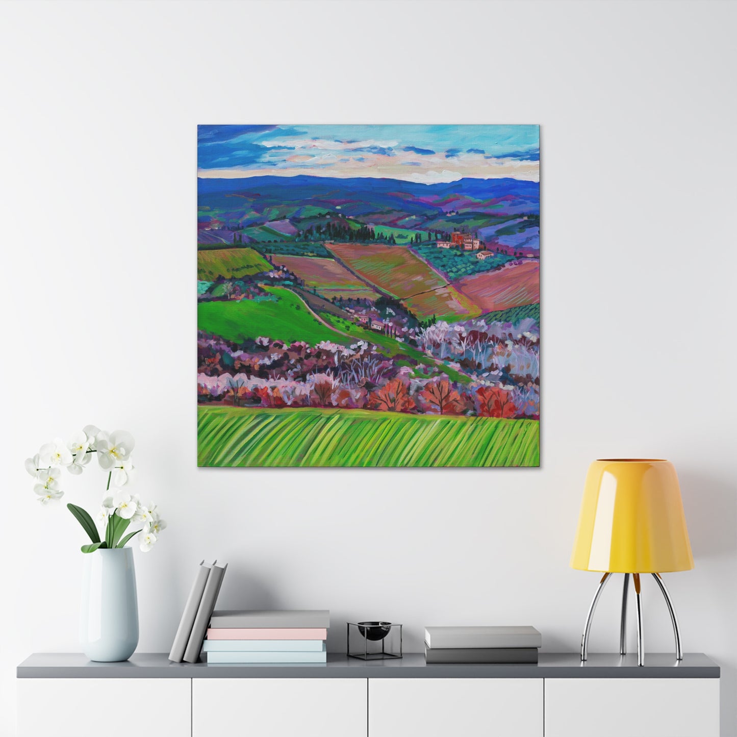 xxRolling Tuscan farmland, Italy-Right Panel— Gallery Wrapped Canvas Reproduction