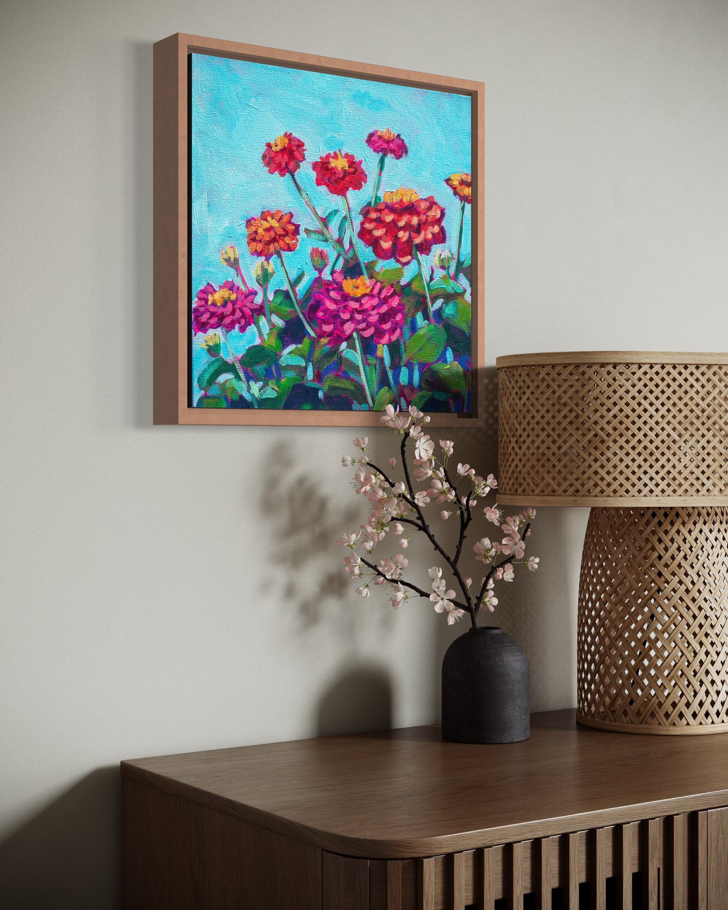 Happy Zinnias