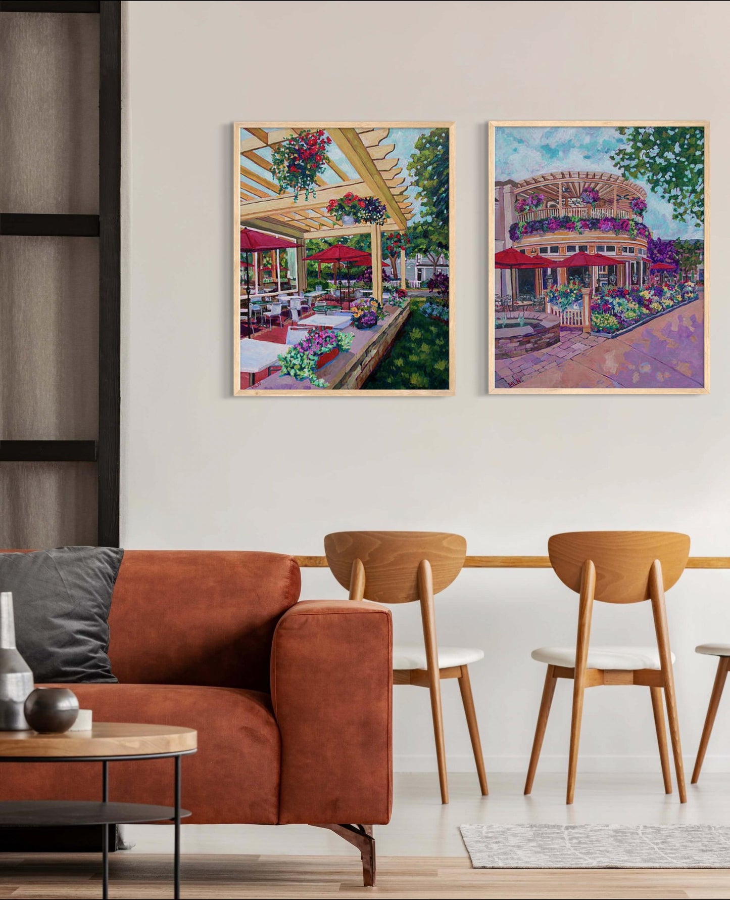 The Patio at Hotel Dallavalle Niagara-on-the-lake original painting