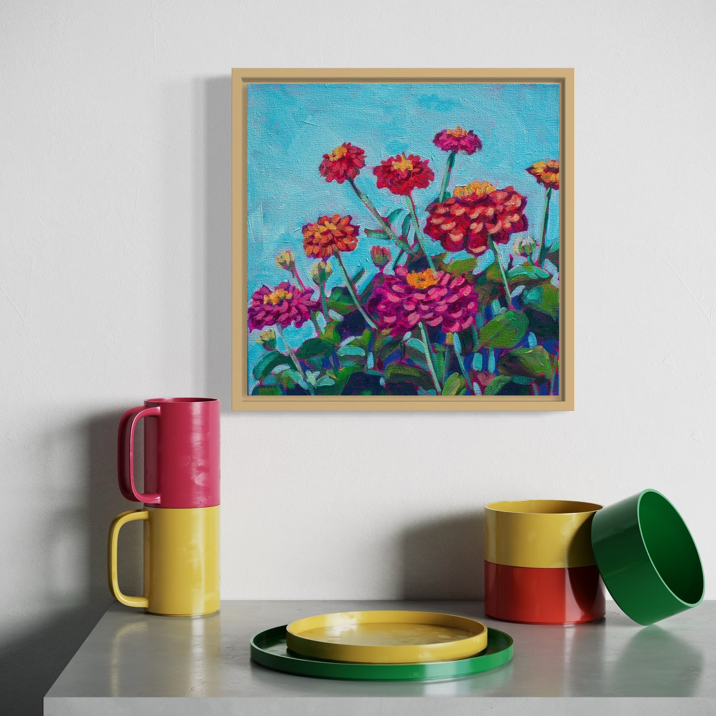 Happy Zinnias